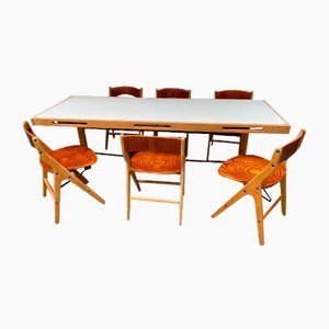Table and 6 Chairs by Marc Held, Set of 7