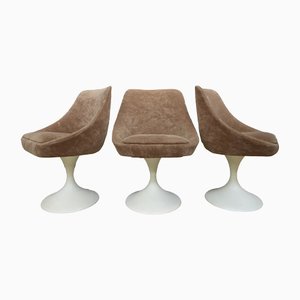 Vintage Tulip Swivel Chairs, Set of 3