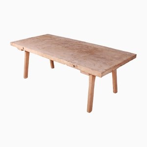 Mesa de centro de madera nudosa de nogal