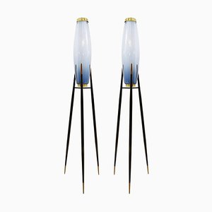 Rocket Floor Lamps by Svend Aage Holm Sørensen for Holm Sørensen & Co, Set of 2