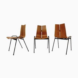 Mid-Century Modern Ga Chair by Hans Bellmann for Horgen-Glarus, 1960s, Set of 3
