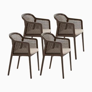 Canaletto Vienna Little Armchairs in Beige by Colé Italia, Set of 4