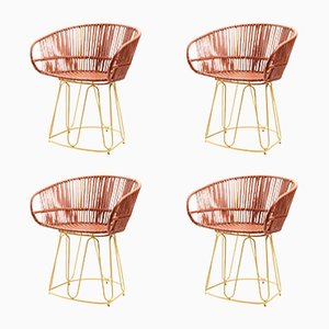 Circo Dining Chairs in Leather by Sebastian Herkner, Set of 4
