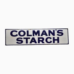 Emailleschild für Colman's Starch