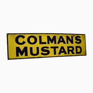 Emailliertes Schild für Colman's Senf