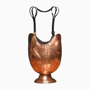 Arts and Crafts Copper Coal Bucket