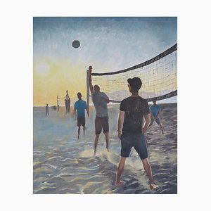 Karine Bartoli, Volley, 2022, Oil on Canvas