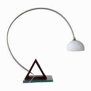 Lampe de Bureau Vintage en Argent