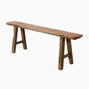 Rustic a-Frame Antique Bench