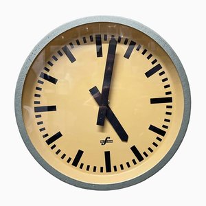 East German Industrial Factory Clock from Elfema, 1950s