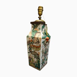 Lampada in porcellana cinese, dinastia Qing