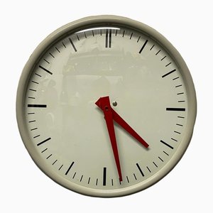 Small Vintage East German Factory Clock from Veb Spezialuhren Leipzig