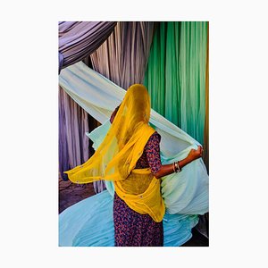 Tuul & Bruno Morandi, India, Rajasthan, Sari Factory, Carta fotografica