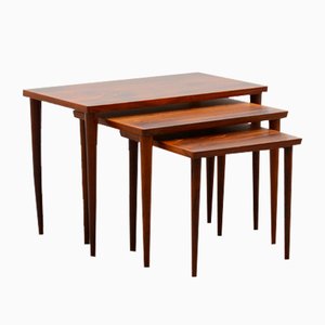 Tables Gigognes en Palissandre, Pays-Bas, 1960s, Set de 3