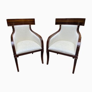 Set of Vintage Oak Armchairs from Colber International