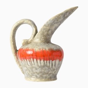 Jarrón francés de cerámica de Luc Vallauris, años 50