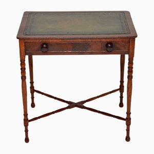 Antique Victorian Leather Top Writing Table Desk