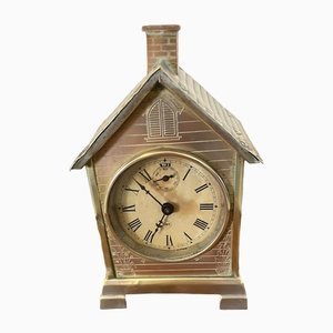 Horloge de Bureau Antique Victorienne en Laiton par Seth Thomas