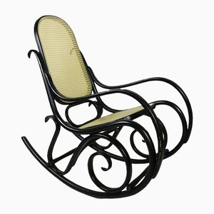Vintage Black Rocking Chair by Michael Thonet