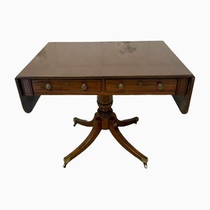 Tavolino da salotto Regency antico in mogano