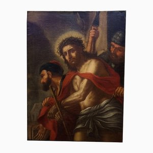 Captura de Cristo, década de 1600, óleo sobre lienzo, enmarcado