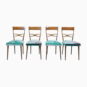Mid-Century Italian Chairs by Melchiorre Bega, Set of 4