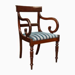 Antique Regency Elbow Chair, England, 1820s