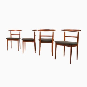 Rosewood Model 465 Dining Chairs by Helge Sibast for Sibast, Denmark, 1960s, Set of 4