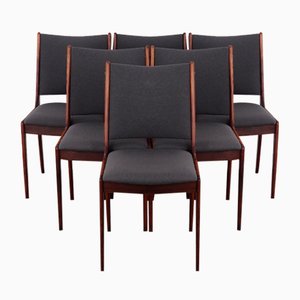 Danish Rosewood Chairs by Johannes Andersen, 1960s, Set of 6