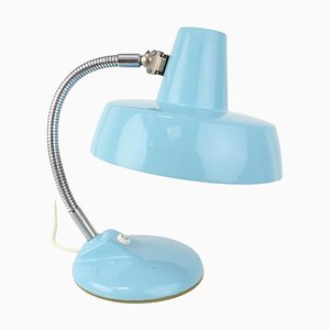 Lámpara de mesa vintage en azul, años 60