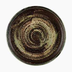 Round Glazed Ceramic Bowl by Carl Halier for Royal Copenhagen