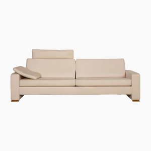 3-Sitzer Conseta Sofa aus cremefarbenem Leder von Cor