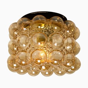 Amber Bubble Flush Mount or Wall Sconce by Helena Tynell, 1960s