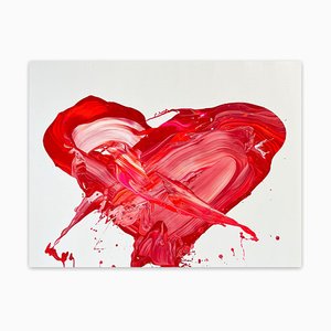 Nikolaos Schizas, Big Heart, 2022, acrílico sobre lienzo