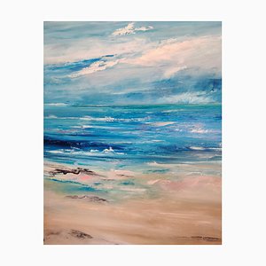 Marie Line Robert, Atlantique, 2022, Huile sur Toile