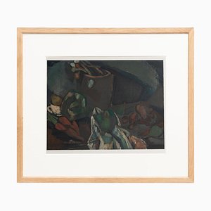 Charles Dufresne, Nature Morte Et Legumes, 1971, Color Lithograph, Framed