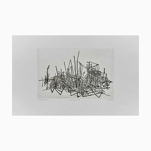 Abstract Etching on Paper, Holland, 1980s
