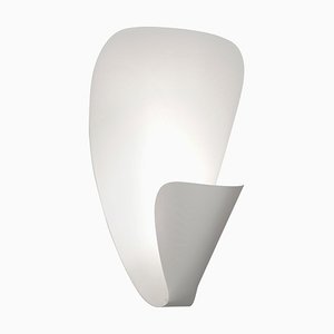 Lampada da parete B206 Mid-Century moderna bianca di Michel Buffet