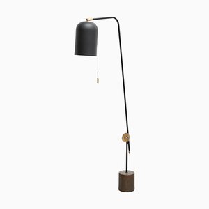 Lampe 1417-8 KNEKT Noir Mat & Laiton Brut de Konsthantverk