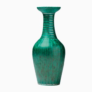 Argenta Vase mit Streifen von Wilhelm Kåge für Gustavsberg
