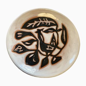 Plato vintage de cerámica de J. Lurçat Sant Vicens