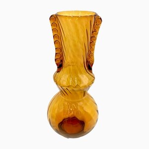 Honey Vase by J. Słuczan-Orkusz for Glassworks Tarnowiec, Poland, 1970s