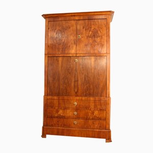 Antique Secretaire in Solid Oak and Walnut
