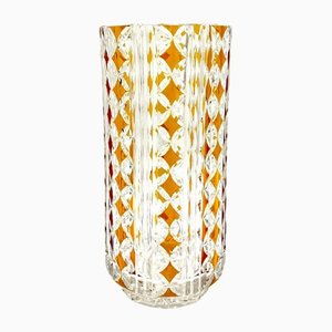 Vintage Polish Crystal Vase, 1970s