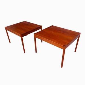Danish Vintage Teak Side Tables from Magnus Olesen, 1960s, Set of 2