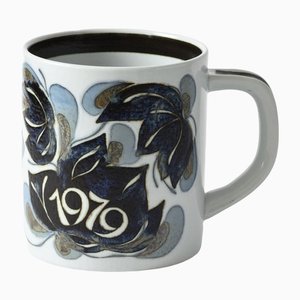Ceramic and Silver Mug by Ivan Weiss for Royal Copenhagen, 1979