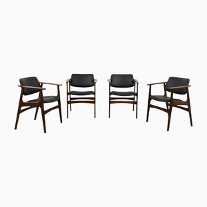 Mid-Century Armchairs by Arne Vodder, 1960s, Set of 4