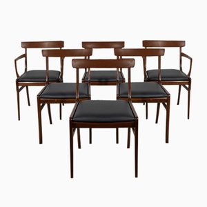 Dänische Esszimmerstühle von Ole Wanscher für Poul Jeppesens Furniture Factory, 1960er, 6er Set