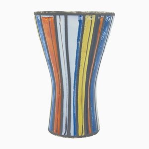 Kleine Vase mit Pyjama Dekoration von Roger Capron für Vallauris, 1960er