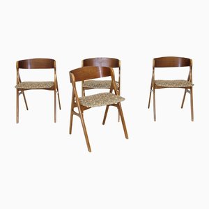 Vintage Teak Stühle, Dänemark, 1960er, 4er Set